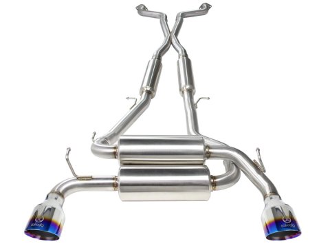 aFe Takeda 2-1/2in 304SS Cat-Back Exhaust Infiniti G37 08-13/Q60 14-15 V6-3.7 w/ Blue Flame Tips thumbnail 4
