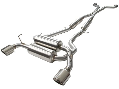 aFe Takeda 2-1/2in 304SS Cat-Back Exhaust Infiniti G37 08-13/Q60 14-15 V6-3.7 w/ Polished Tips thumbnail 1