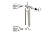 aFe Rebel Series 2.5in 409 SS Axle-Back Exhaust Polished 07-18 Jeep Wrangler (JK) V6-3.6L/3.8L thumbnail 8