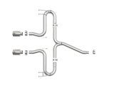 aFe Takeda 2-1/2in 304 SS Axle-Back Exhaust w/Polished Tips 17-20 Honda Civic Sport L4-1.5L (t) thumbnail 3