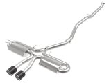aFe Takeda 3in 304 SS Cat-Back Exhaust System w/ Carbon Tips 2017+ Honda Civic Si (4dr) I4 1.5L (t) thumbnail 1