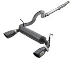 aFe Rebel Series 409 Stainless Steel Cat-Back Exhaust 18-21 Jeep Wrangler JL 2.0L (t) - Black Tip thumbnail 1