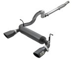 aFe Rebel Series 409 Stainless Steel Cat-Back Exhaust 18-21 Jeep Wrangler JL 2.0L (t) - Black Tip thumbnail 2