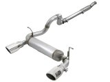aFe Rebel Series 409 Stainless Steel Cat-Back Exhaust 18-21 Jeep Wrangler JL 2.0L (t) - Polished Tip thumbnail 1