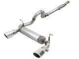 aFe Rebel Series 409 Stainless Steel Cat-Back Exhaust 18-21 Jeep Wrangler JL 2.0L (t) - Polished Tip thumbnail 2
