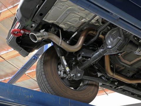 aFe MACH Force-Xp Axle-Back Exhaust System w/Polished Tip 18-20 Jeep Wrangler L4-2.0T / V6-3.6L thumbnail 6