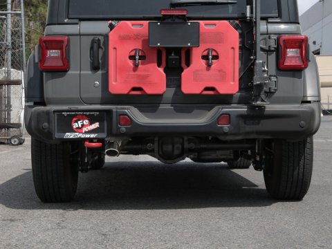 aFe MACH Force-Xp Axle-Back Exhaust System w/Polished Tip 18-20 Jeep Wrangler L4-2.0T / V6-3.6L thumbnail 7