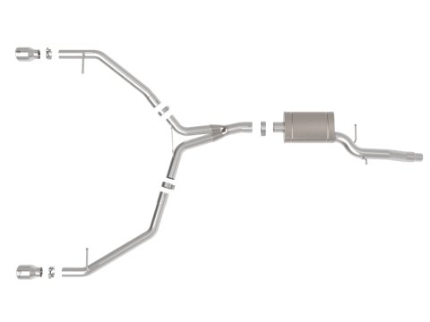 aFe MACH Force-Xp 13-16 Audi Allroad L4 SS Axle-Back Exhaust w/ Polished Tips thumbnail 9