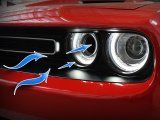 aFe Dynamic Air Scoop 2015 Dodge Challenger V6-3.6 / V8-5.7/6.4L HEMI - Green thumbnail 8