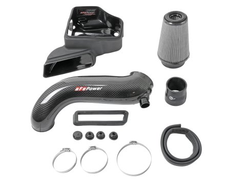 aFe 15-19 VW Golf R (MKVII) L4-2.0L (t) Track Series Carbon Fiber Intake System w/ Pro DRY S Filter thumbnail 3
