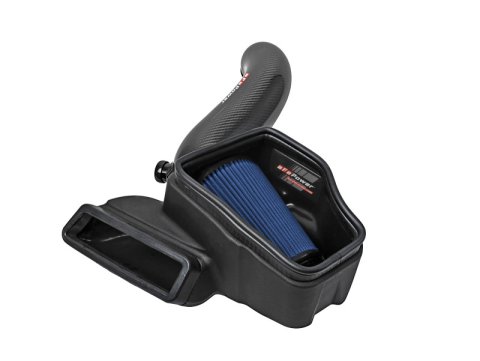aFe 15-19 VW Golf R (MKVII) L4-2.0L (t) Track Series Carbon Fiber Intake System w/ Pro 5R Filter thumbnail 1