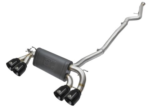 aFe 16-18 BMW M2 L6-3.0L MACH Force-Xp 3in to 2.5in 304 SS Cat-Back Exhaust System-Quad Black Tips thumbnail 2