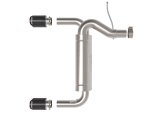 aFe Vulcan 3in 304 SS Axle-Back Exhaust 2021 Ford Bronco L4-2.3L (t)/V6-2.7L (tt) w/ Carbon Tips thumbnail 6