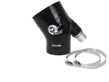 aFe MagnumFORCE Coupling Kit 3in ID x 2/14in x 35deg Elbow Reducing Coupler w. Vent - Black thumbnail 1
