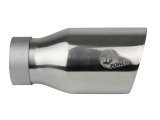 aFe MACH Force-Xp Univ 304 SS Double-Wall Clamp-On Exhaust Tip - Polished - 3in Inlet - 4.5in Outlet thumbnail 4