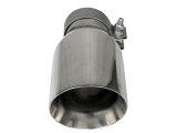 aFe MACH Force-Xp Univ 304 SS Double-Wall Clamp-On Exhaust Tip - Polished - 3in Inlet - 4.5in Outlet thumbnail 8