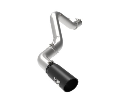 aFe Large Bore-HD 5 IN 409 SS DPF-Back Exhaust System w/Black Tip 20-21 GM Truck V8-6.6L thumbnail 2