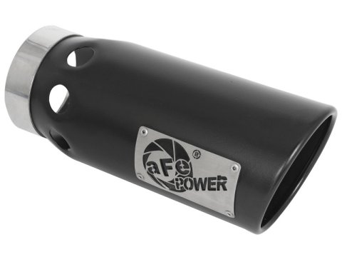 aFe Large Bore-HD 5 IN 409 SS DPF-Back Exhaust System w/Black Tip 20-21 GM Truck V8-6.6L thumbnail 6