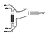 aFe Vulcan Series 2.5in 304SS Cat-Back Exhaust 2021+ Jeep Wrangler 392 6.4L w/ Black Tips thumbnail 6