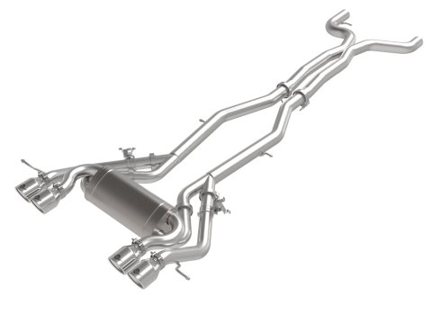 aFe MACH Force XP Exhausts Cat-Back SS 21 BMW M2 Competition L6-3.0L w/Polished Tips thumbnail 1