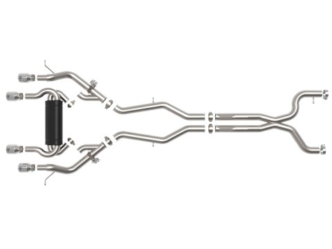 aFe MACH Force XP Exhausts Cat-Back SS 21 BMW M2 Competition L6-3.0L w/Polished Tips thumbnail 6