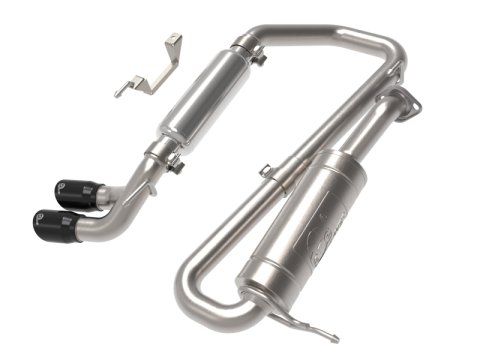 aFe 18-21 Suzuki Jimny Takeda 2-1/4in. 304 SS Cat-Back Exhaust w/ Blk Tip thumbnail 1