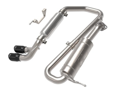 aFe 18-21 Suzuki Jimny Takeda 2-1/4in. 304 SS Cat-Back Exhaust w/ Blk Tip thumbnail 2