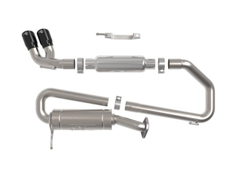 aFe 18-21 Suzuki Jimny Takeda 2-1/4in. 304 SS Cat-Back Exhaust w/ Blk Tip thumbnail 6