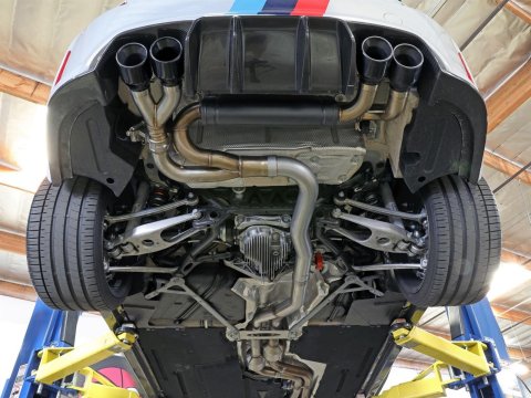 aFe MACH Force XP Exhausts Cat-Back SS 19-21 BMW M2 Competition L6-3.0L w/Carbon Fiber Tips thumbnail 3