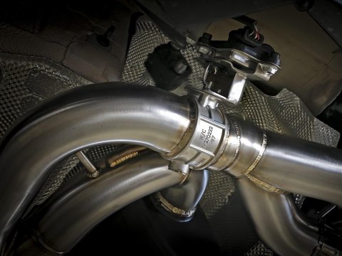 aFe MACH Force XP Exhausts Cat-Back SS 19-21 BMW M2 Competition L6-3.0L w/Carbon Fiber Tips thumbnail 4