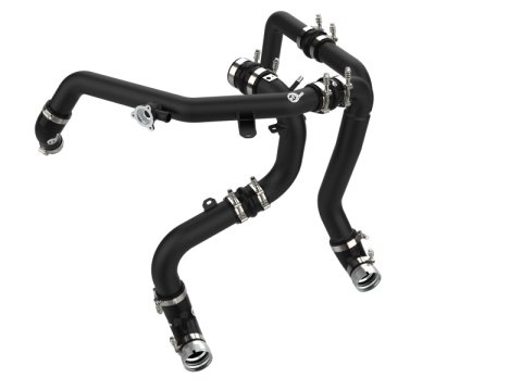 aFe 21-23 Ford Bronco V6-2.7Ltt BladeRunner Alum Hot & Cold Charge Pipe Kit - Black thumbnail 1