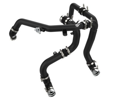 aFe 21-23 Ford Bronco V6-2.7Ltt BladeRunner Alum Hot & Cold Charge Pipe Kit - Black thumbnail 2