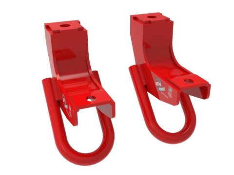 aFe Front Tow Hook Red 2022 Toyota Tundra 3.5L V6 thumbnail 1