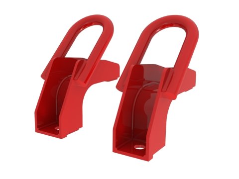 aFe Front Tow Hook Red 2022 Toyota Tundra 3.5L V6 thumbnail 4