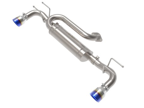 aFe 19-22 Mazda 3 L4 2.5L Takeda 3in to 2-1/2in 304 SS Axle-Back Exhaust w/ Blue Flame Tip thumbnail 1
