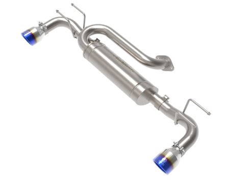 aFe 19-22 Mazda 3 L4 2.5L Takeda 3in to 2-1/2in 304 SS Axle-Back Exhaust w/ Blue Flame Tip thumbnail 2