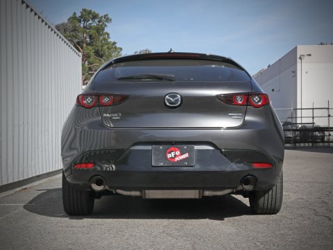 aFe 19-22 Mazda 3 L4 2.5L Takeda 3in to 2-1/2in 304 SS Axle-Back Exhaust w/ Blue Flame Tip thumbnail 5