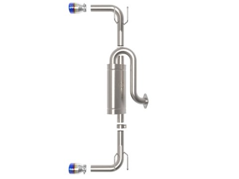 aFe 19-22 Mazda 3 L4 2.5L Takeda 3in to 2-1/2in 304 SS Axle-Back Exhaust w/ Blue Flame Tip thumbnail 8