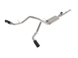 aFe Gemini XV 3in 304 SS Cat-Back Exhaust 09-18 GM Trucks V6-4.3/V8-4.8/5.3L w/ Black Tips thumbnail 1