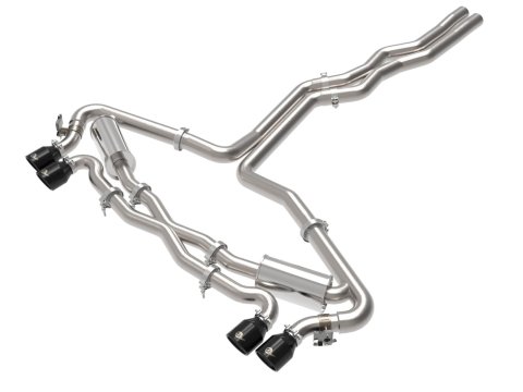 aFe 20-22 Audi RS6 Avant V8 4L (tt) MACH Force-Xp 3in to 2.5in 304 SS Cat-Back Exhaust w/ Black Tip thumbnail 4