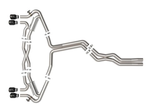 aFe 20-22 Audi RS6 Avant V8 4L (tt) MACH Force-Xp 3in to 2.5in 304 SS Cat-Back Exhaust w/ Black Tip thumbnail 5