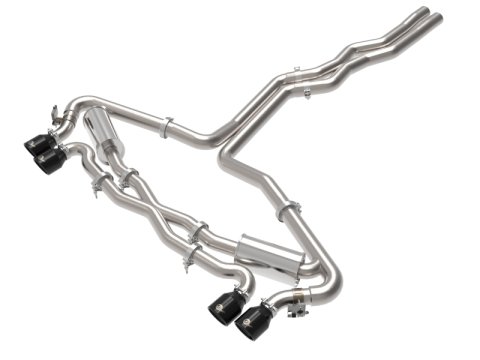 aFe 20-22 Audi RS6 Avant V8 4L (tt) MACH Force-Xp 3in to 2.5in 304 SS Cat-Back Exhaust w/ Black Tip thumbnail 6