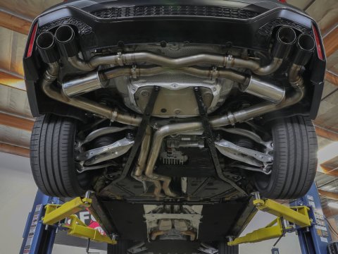 aFe 20-22 Audi RS6 Avant V8 4L (tt) MACH Force-Xp 3in to 2.5in 304 SS Cat-Back Exhaust w/ Black Tip thumbnail 8