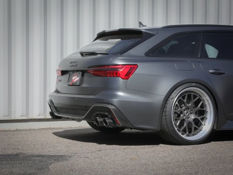 aFe 20-22 Audi RS6 Avant V8 4L (tt) MACH Force-Xp 3in to 2.5in 304 SS Cat-Back Exhaust w/ Carbon Tip thumbnail 6