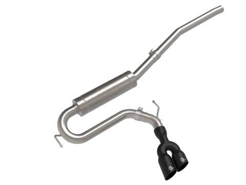 aFe Rebel Series 2.5in 409 SS Cat-Back Exhaust w/ Black Tip 2022 Ford Maverick thumbnail 1