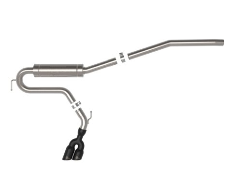 aFe Rebel Series 2.5in 409 SS Cat-Back Exhaust w/ Black Tip 2022 Ford Maverick thumbnail 7