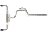 aFe Gemini XV 3in to 2 1/2in 304 SS Cat-Back Exhaust 22-23 Volkswagen GTI (MK8) 2.0L w/ Carbon Tips thumbnail 3