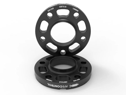 aFe CONTROL Billet Aluminum Wheel Spacers 5x120 CB72.6 18mm - BMW thumbnail 8