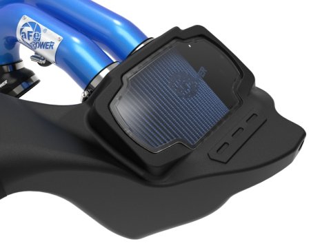 aFe 21-22 Ford F-150 Raptor V6-3.5L(tt) Momentum XP Cold Air Intake System - Blue w/ Pro 5R Filter thumbnail 4
