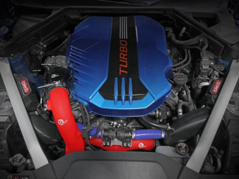aFe Kia Stinger 18-22 V6-3.3L (tt) BladeRunner Cold Charge Pipe- Red thumbnail 7